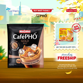  Túi Cà phê Phố Sữa Đá Gold - MacCoffee  bịch 30 gói x 29g  