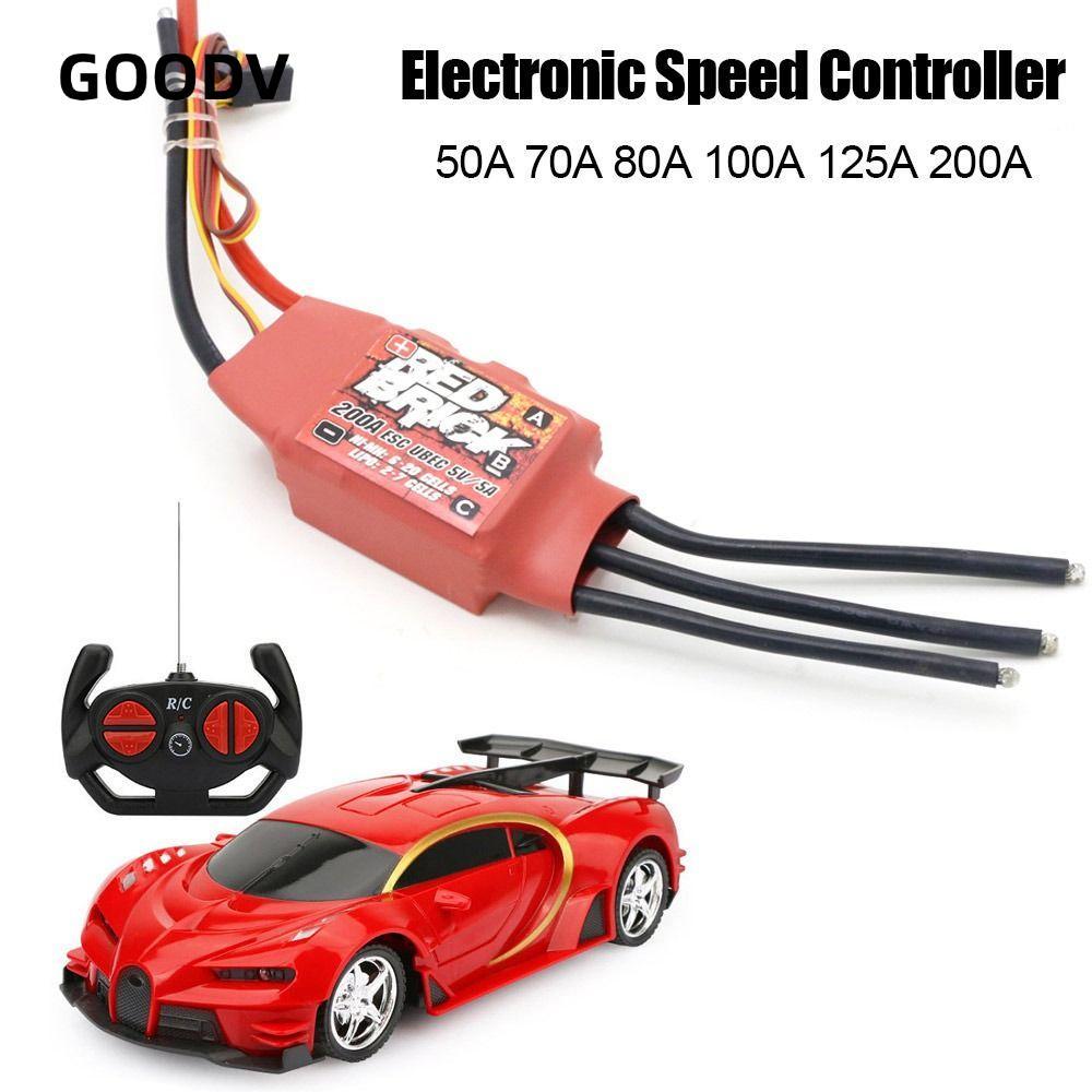 GOODV Brushless ESC, 50A 70A 80A 100A 125A 200A RC Phần Bộ Điều Khiển Tốc Độ Điện Tử, Phụ Kiện RC 5V