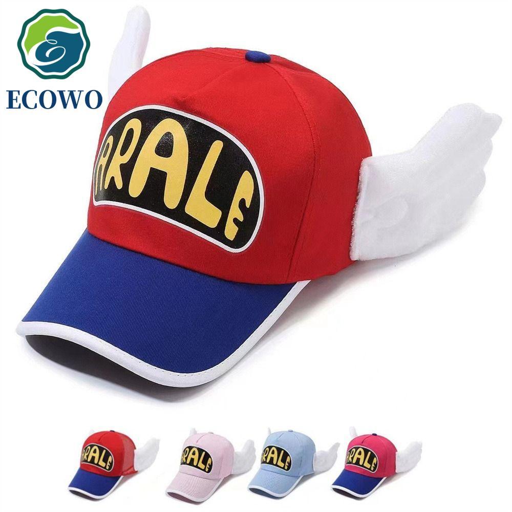 AQUAGEM Arale Mũ Bóng Chày, Đôi Cánh Thiên Thần Có Thể Điều Chỉnh Dr.Slump Cap, Hoạt Hình Dễ Thương 