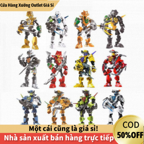 【COD】 Đồ chơi lắp ráp mô hình DECOOL Hero Factory 2.0 – robot hành động Bionicle, mẫu 9401 đến 9406 