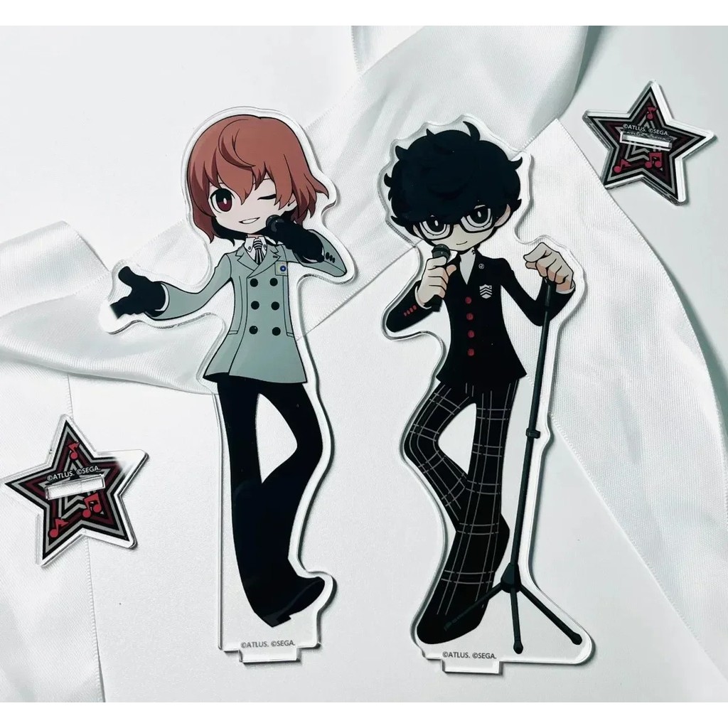 Standee Persona 5 Mô hình Anime Amamiya Ren Joker Goro Akechi Acrylic Mica Trang Trí Bàn Học Quà Tặn