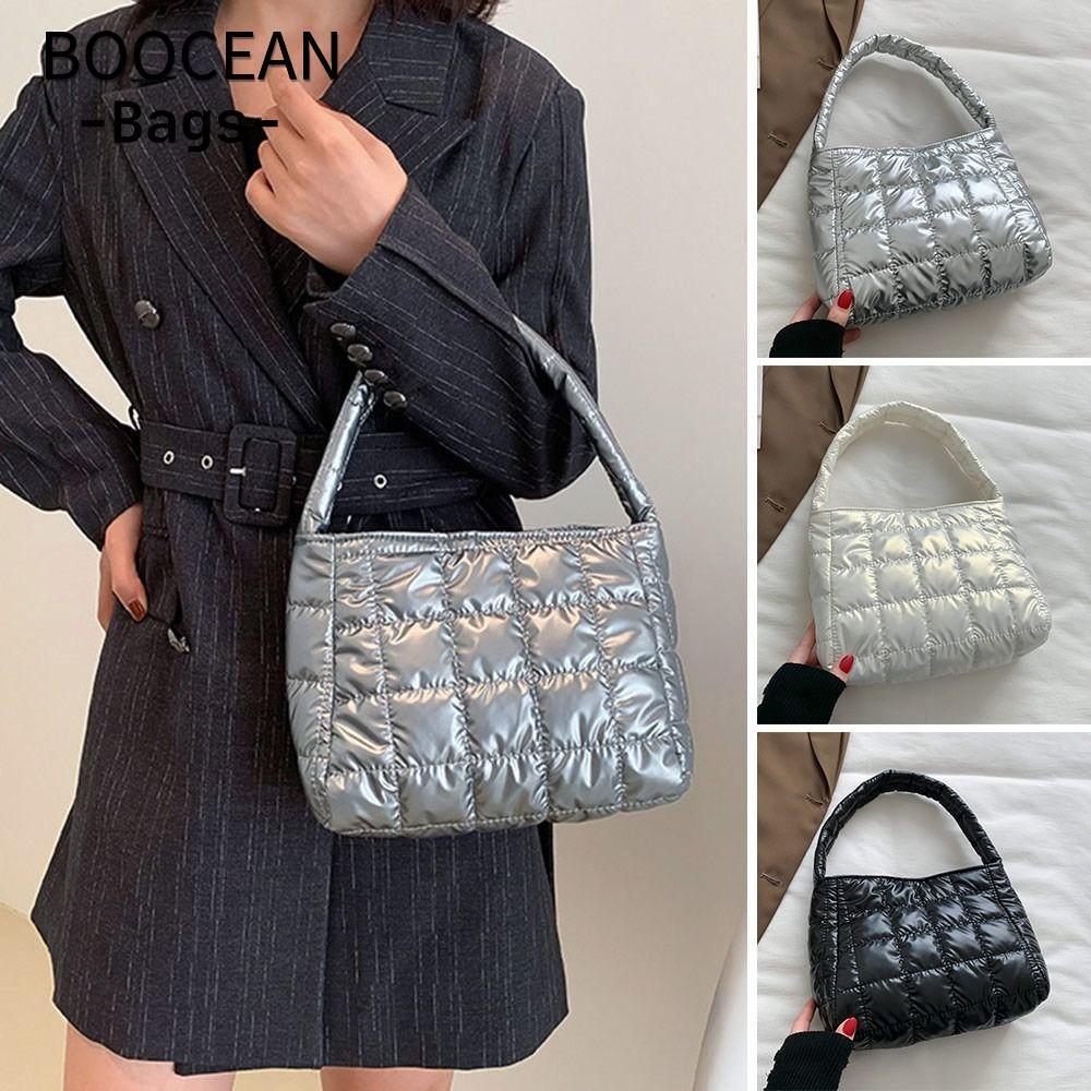 Túi xách nữ BOOCEAN Túi Hobo kẻ sọc Cotton