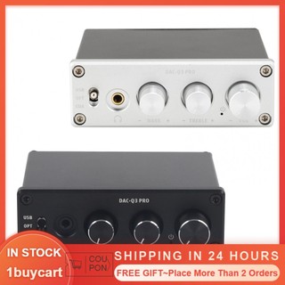 1buycart1 Bộ chuyển đổi kỹ thuật số AC sang analog Bộ giải mã DAC HIFI với bộ khuếch đại tai nghe cho tai nghe 3,5 mm