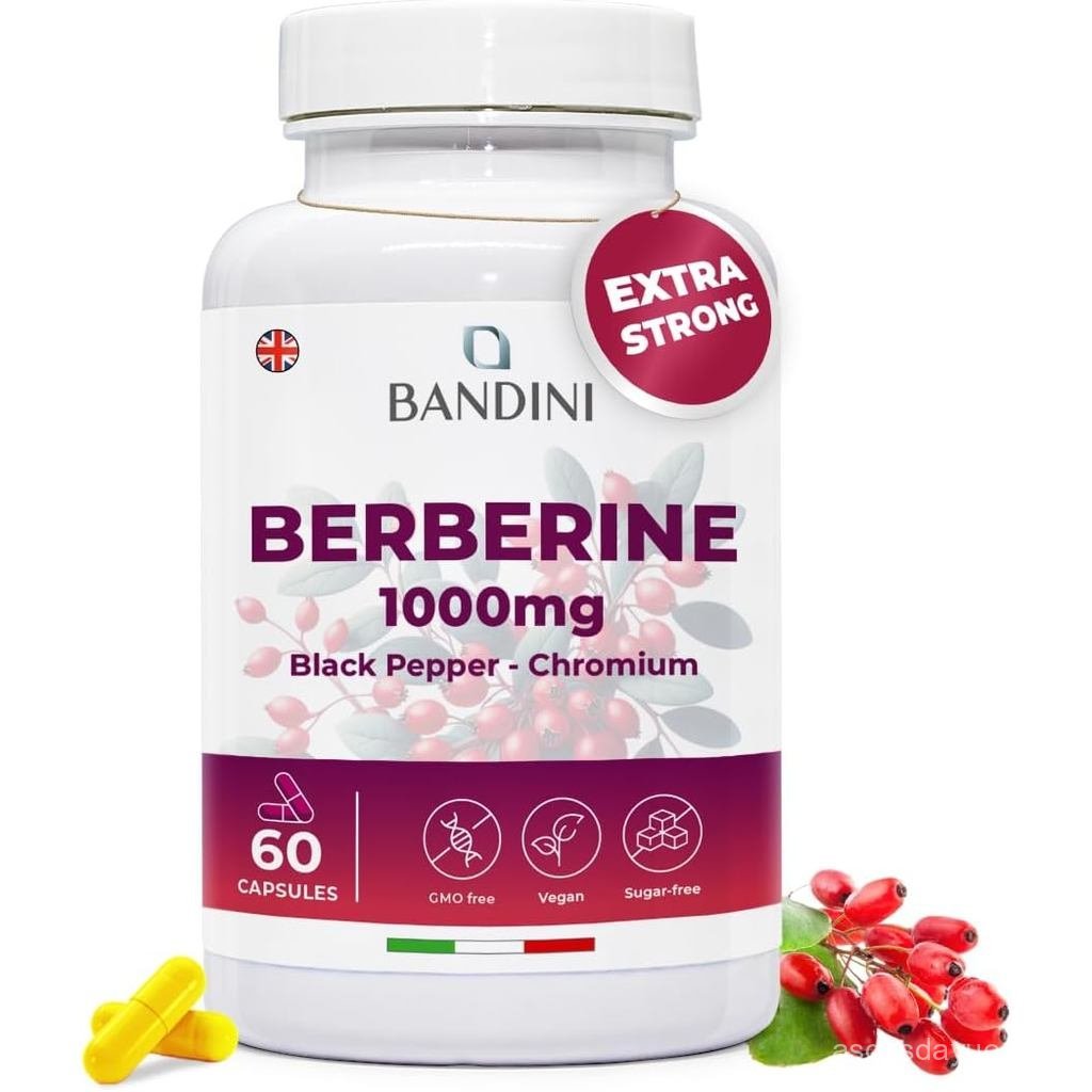 Thai® Berberine 1000mg Liều lượng cao nguyên chất | Berberin HCl nguyên chất từ Berberis Aristata 97