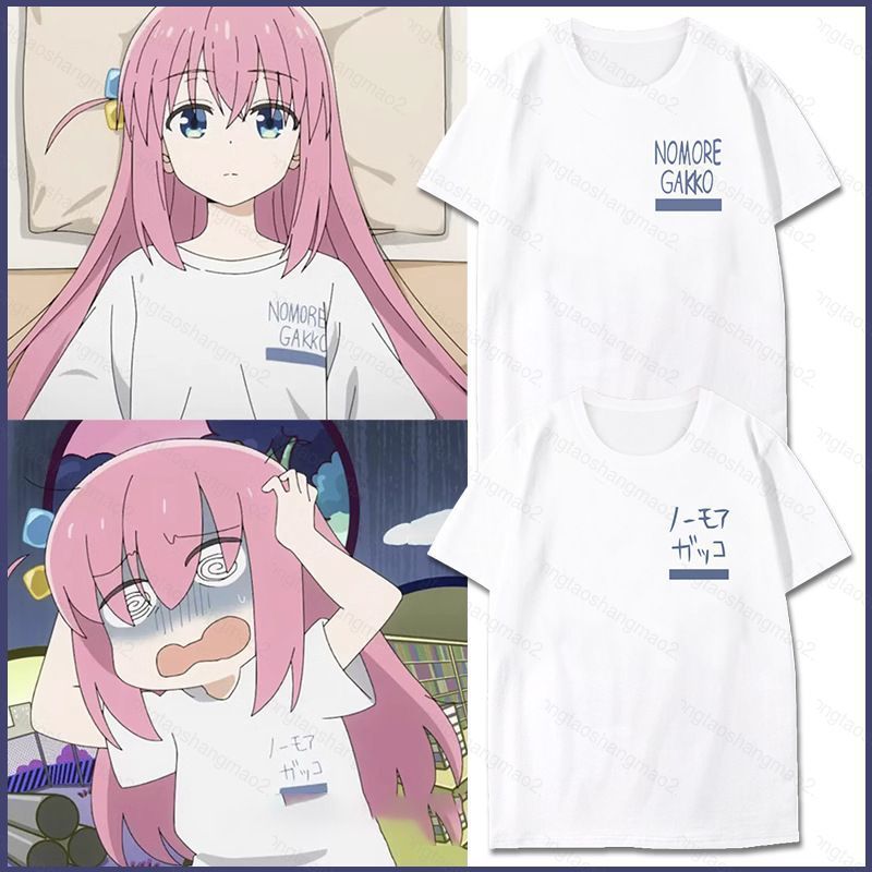 YT2 BOCCHI THE ROCK Gotoh Hitori Ijichi Nijika kessoku bando Cosplay vải 3D mùa hè Áo thun ngắn tay 