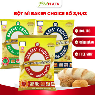 Bột Mì Bakers' Choice Túi 1Kg Số 8, 11, 13, Bột Mì Đa Dụng Làm Bánh Thơm Ngon
