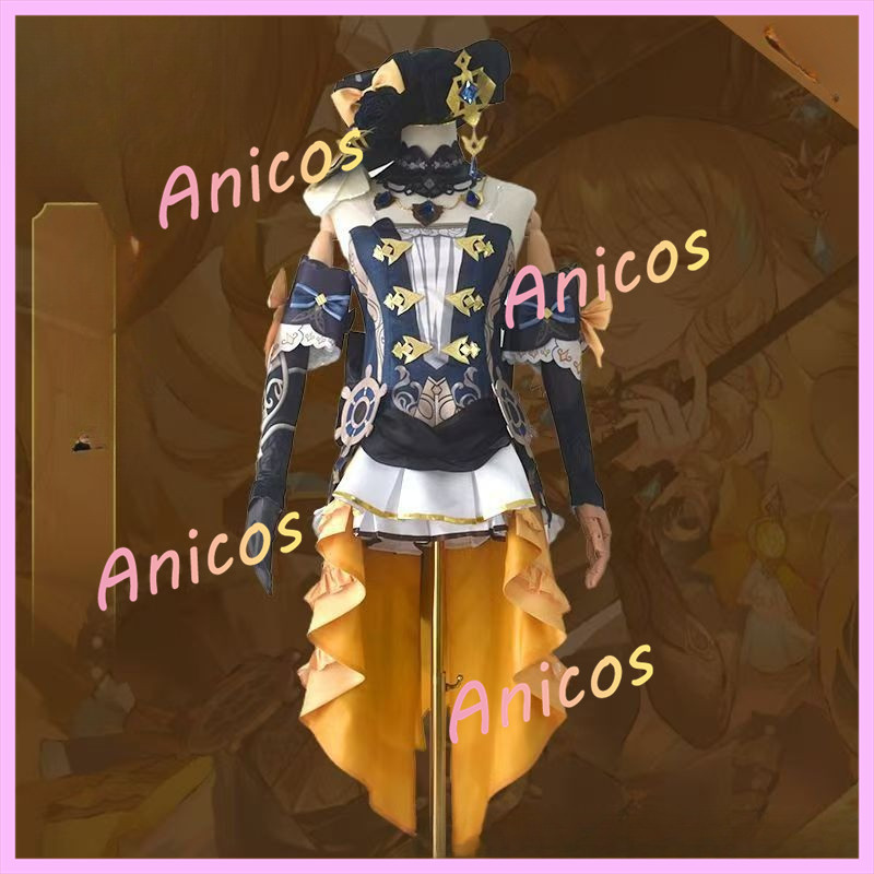 Bộ tóc giả trang phục Cosplay Genshin Impact Navia cho bữa tiệc sự kiện Trang phục chất lượng cao