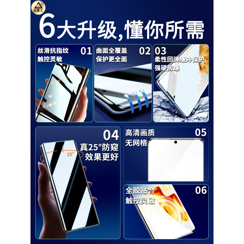 Dajihui Thích hợp cho Huawei p60pro Phim điện thoại di động p60 Phim chống nhìn trộm p60art Phim cườ