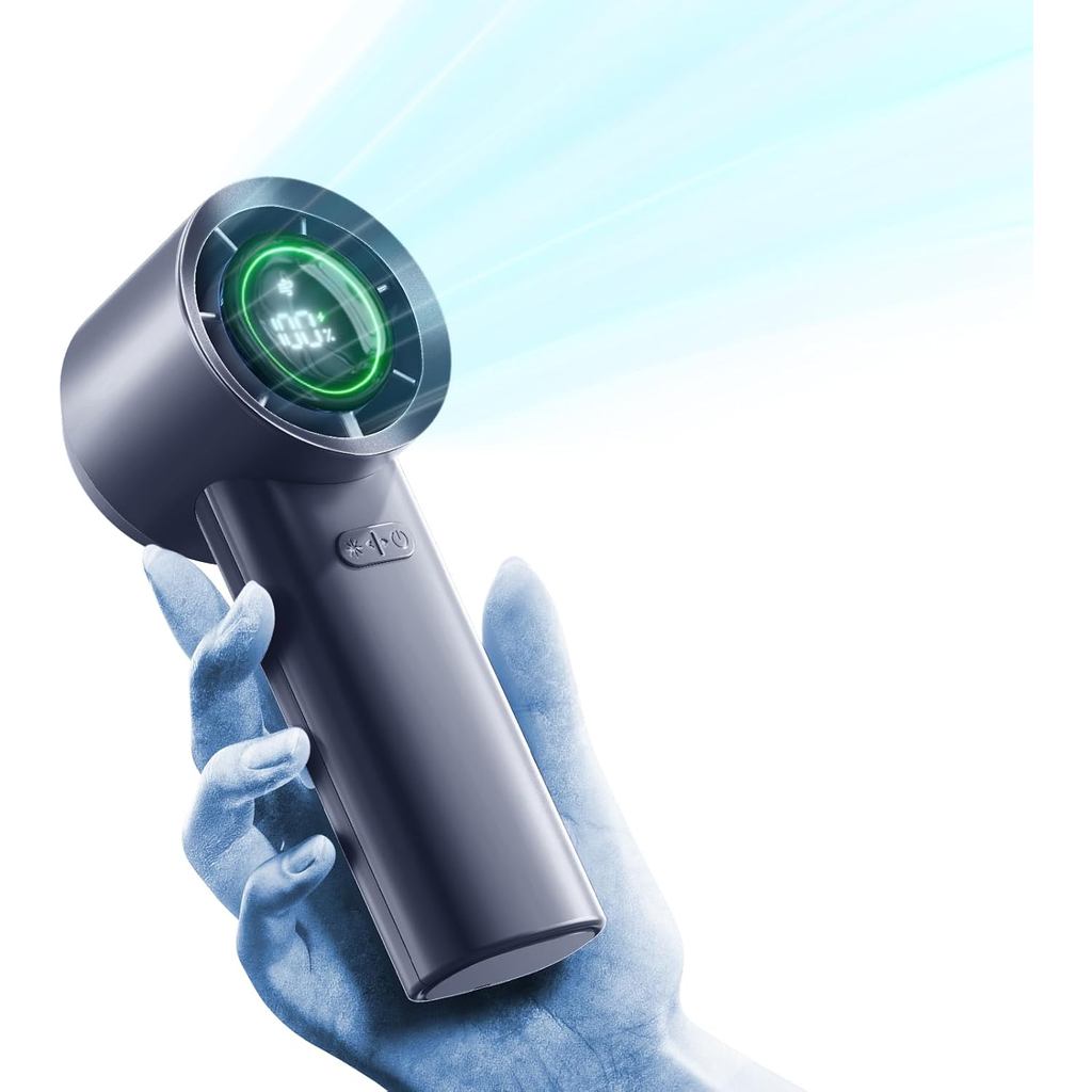 MUXNW Mini Turbo Jet Fan: Portable Small Pocket Handheld Personal Rechargeable Battery Operated USB 