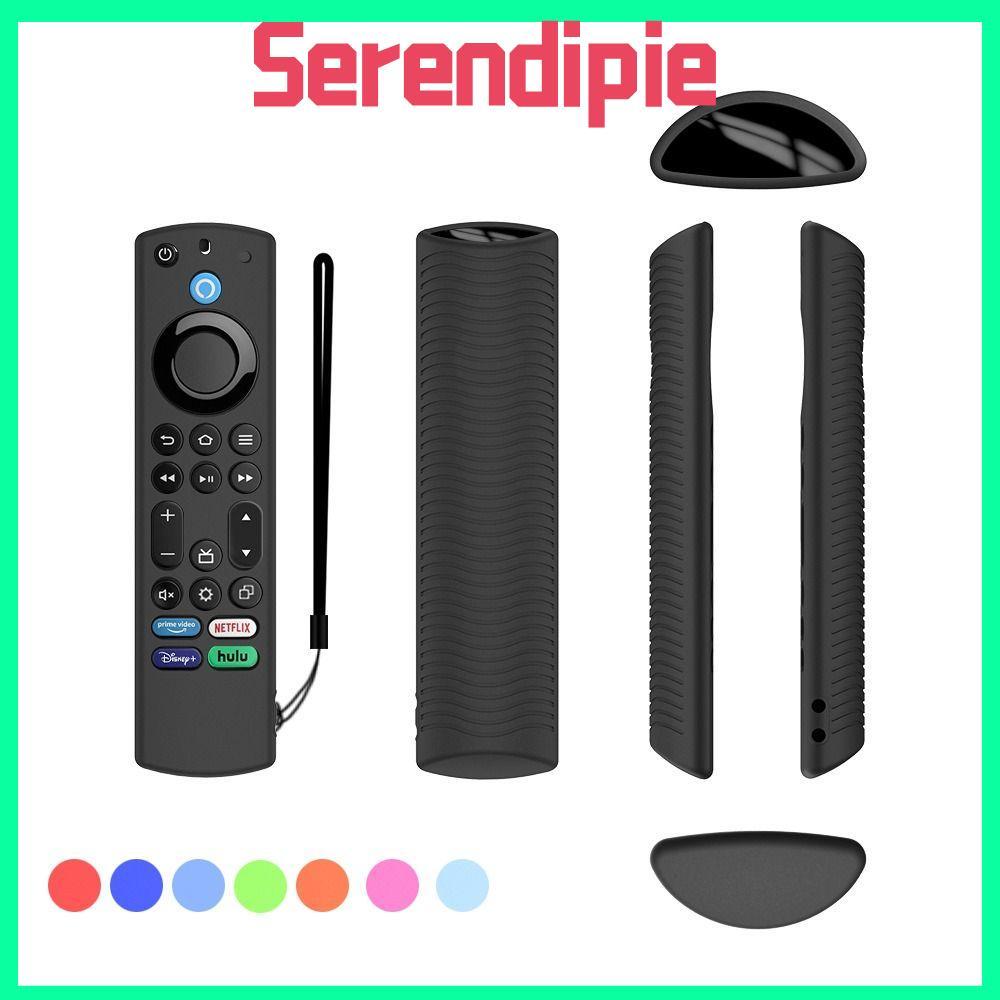 SERENDIPIE Fire TV Remote, Vỏ điều khiển từ xa TV silicon có dây buộc, Bảo vệ chống trượt cho Toshib