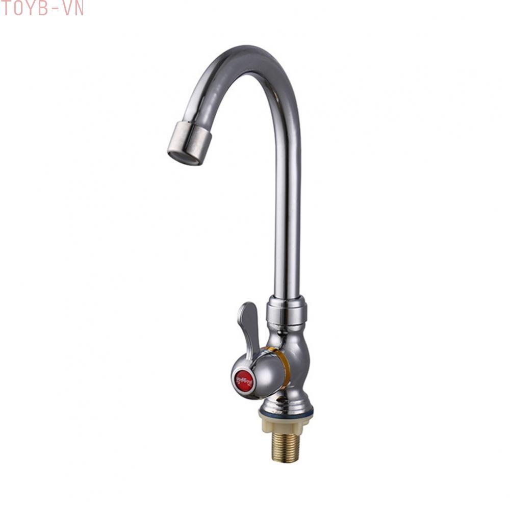 【TOYBOX】Kitchen Faucet Kitchen Accessories Plastic Steel Single Lever Swivel Spout