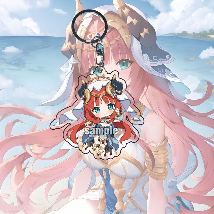 Gantungan Kunci Genshin nilou 02 - Key Chain - Ganci