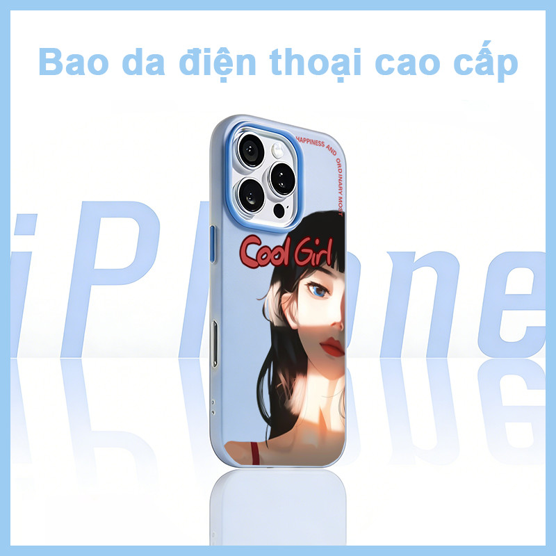 Ốp Lưng Cool Girl Hạnh Phúc Và Bình Thường Nhất,Phong Cách Anime,Dễ Thương,Cho iPhone 11/12/13/14/15