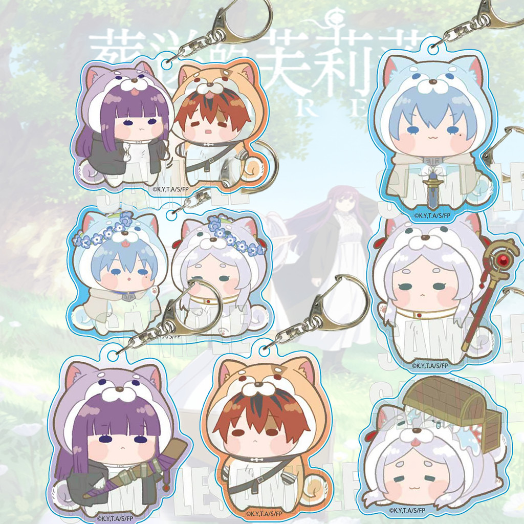 Frieren Beyond Journey's End Season 2 6cm Acrylic Keychain Fern Stark Aura Anime Keyring Bag Pendant