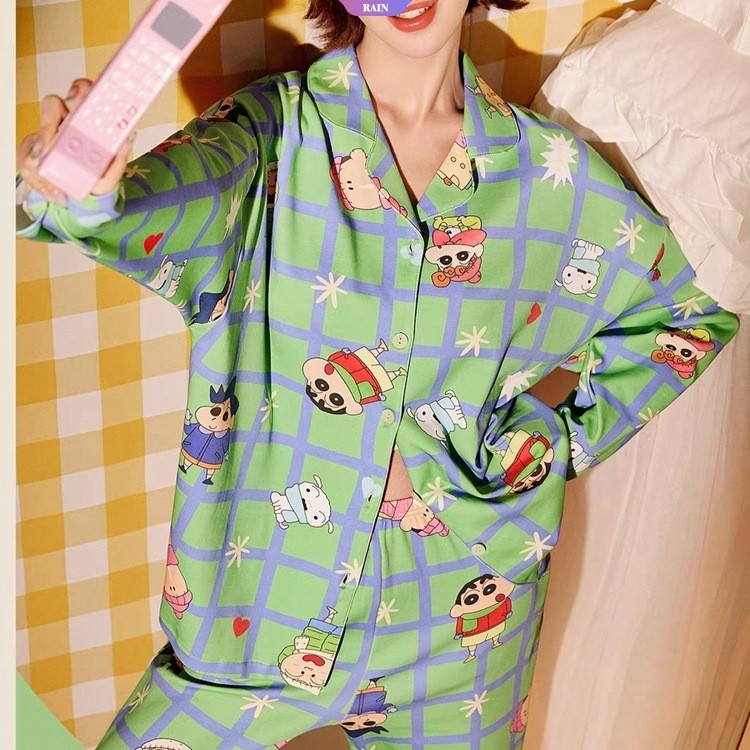 Bộ đồ ngủ áo quần dài tay Inspired by Crayon Shin-chan Nhật Bản
