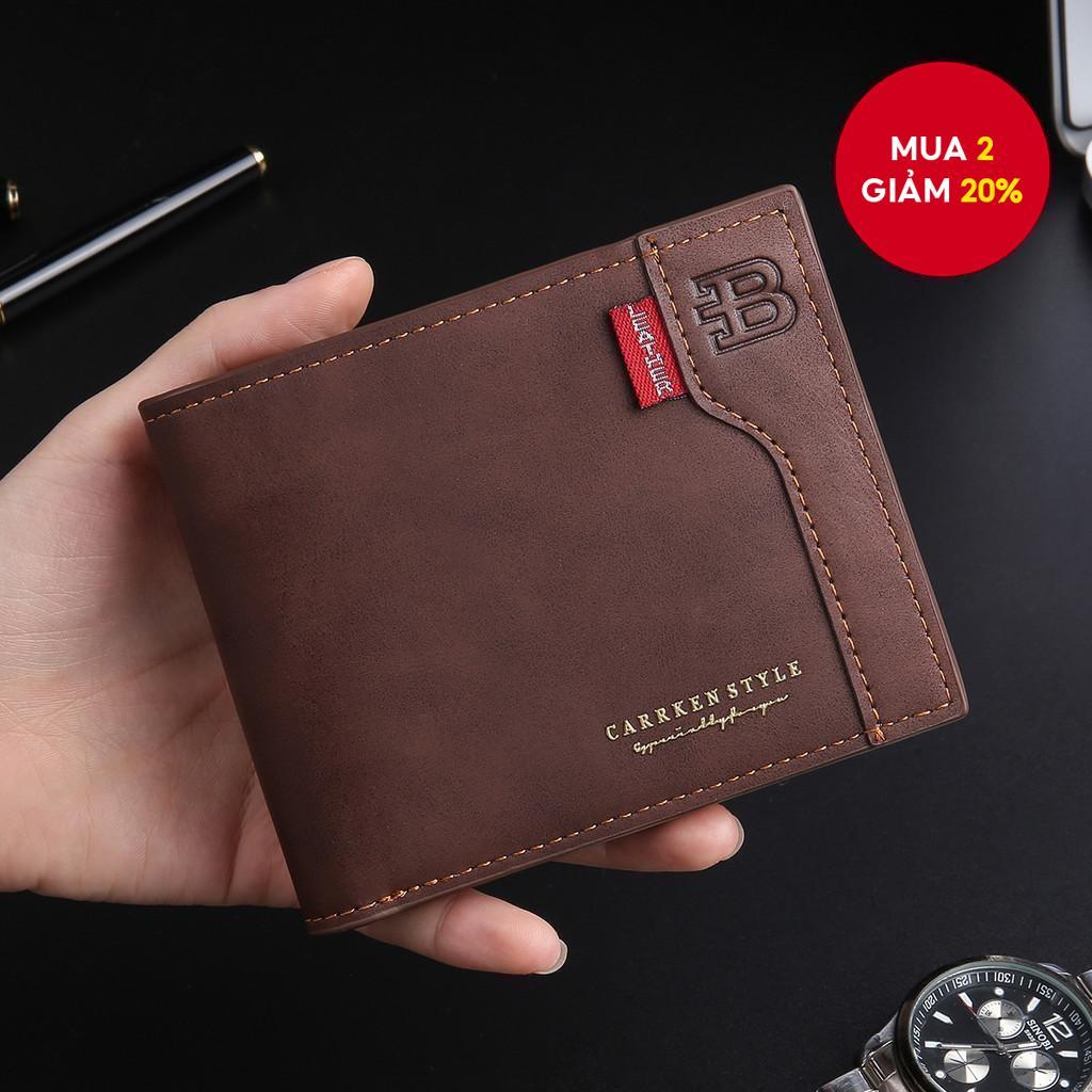 Ví ngắn hợp thời trang nam mới - Ví nhiều màu sắc cổ điển đa chức năng dành cho thanh thiếu niên