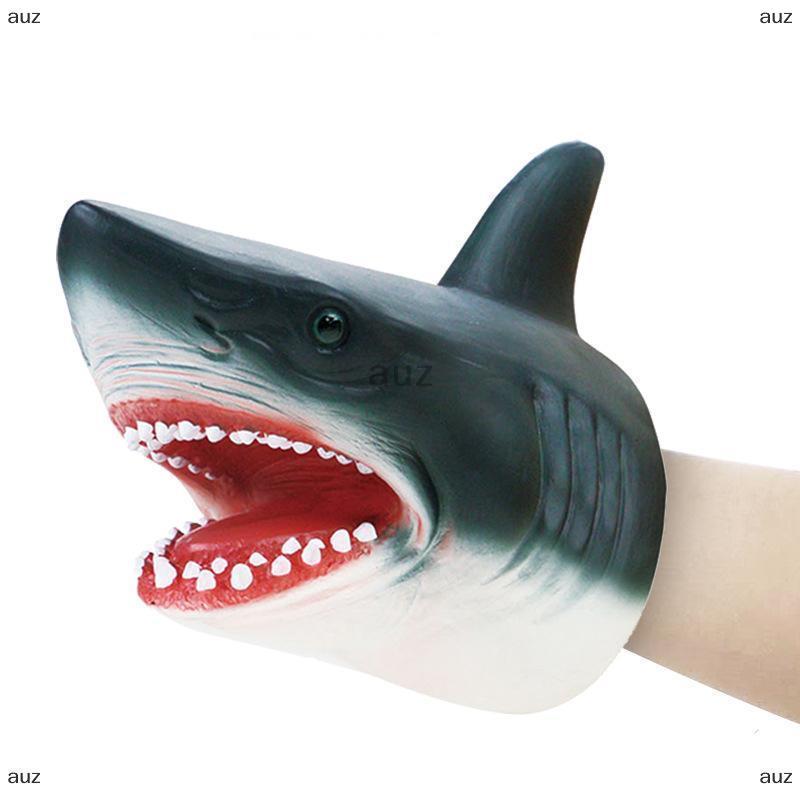 [auz] Shark Arm Glove Hand Puppet Toy Soft Rubber Shark Glove Interactive Toy
