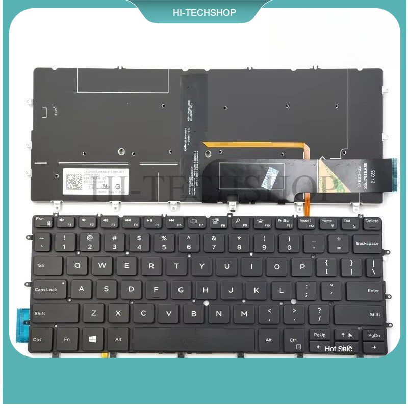 ⭐ ⭐ [Mới] Bàn phím laptop Dell XPS 13 9370 9380 7390 9305 9317 P82G Có Đèn