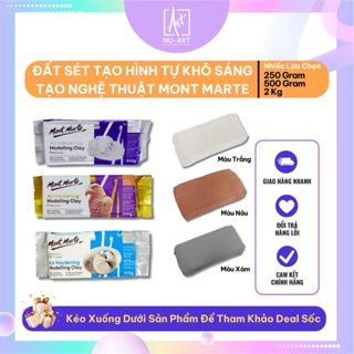 Đất Sét Tự Khô Sáng Tạo, Tạo Hình, Điêu Khắc, Handmade DIY Mont Marte - Bịch 250/500/2000 gram