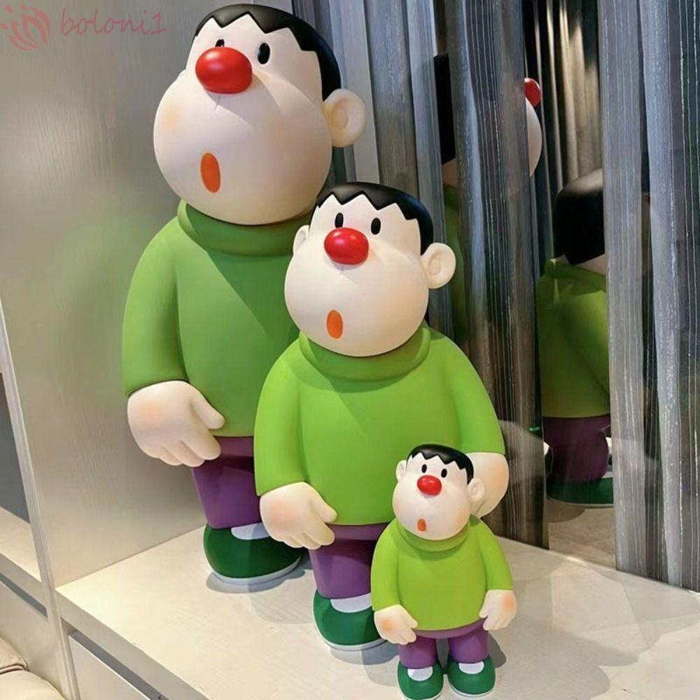 [COD] Crayon Shin-chan Hình, Anime Q Phiên bản Đồ chơi nhân vật hành động Fat Tiger, Mini PVC Crooke