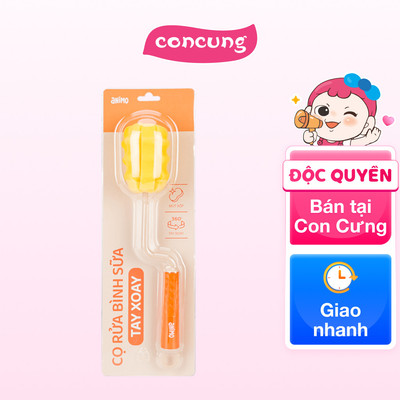 Cọ rửa bình sữa tay xoay Animo