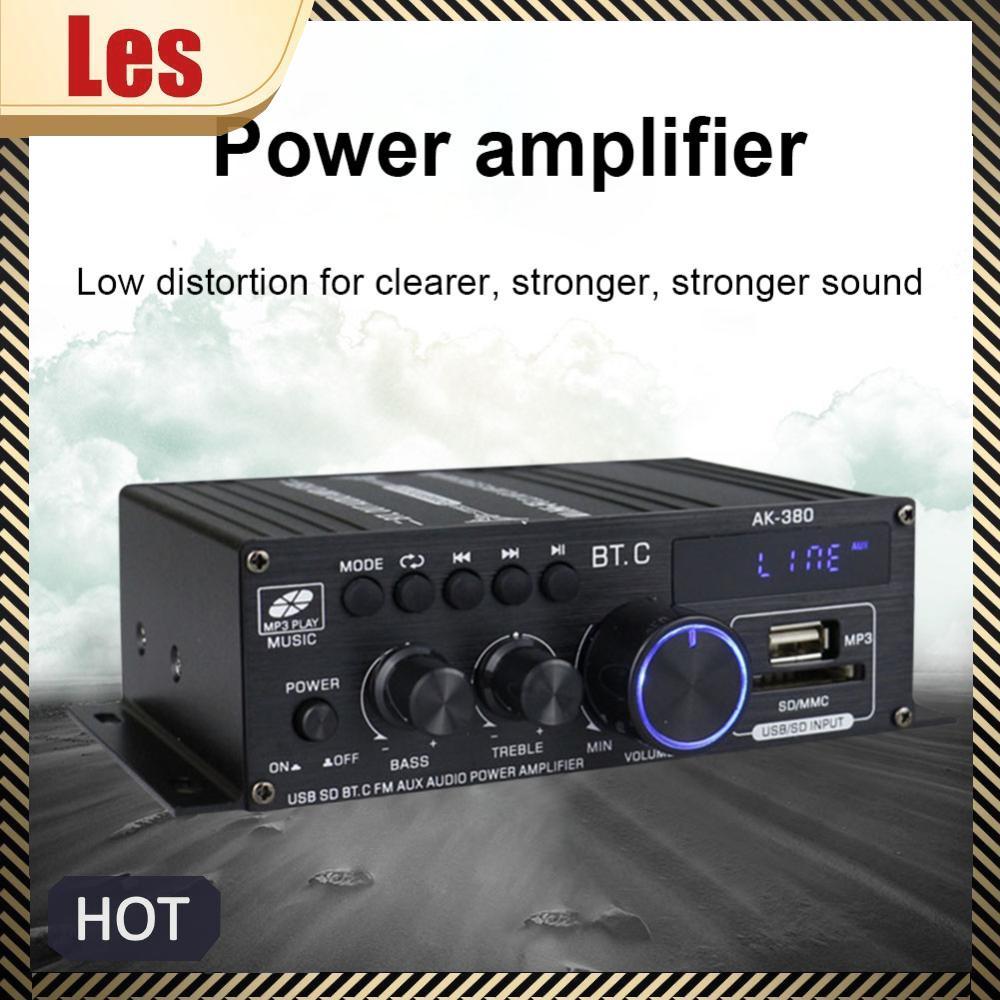Bộ khuếch đại tương thích Bluetooth AK380 Bộ khuếch đại kỹ thuật số HIFI Bass 40W + 40W Máy nghe nhạ