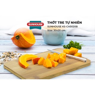 Thớt Tre Tự Nhiên 30x20cm KS-CH3020B Sunhouse, Chất Liệu An Toàn-JoyMall