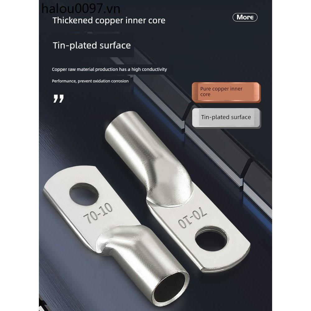 Mũi đồng JG dày tiêu chuẩn quốc gia 10 vuông / 16 / 25 / 35 / 50-8-10-12 Thiết bị đầu cuối tai dây đ