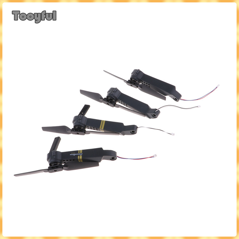 Tooyful 4 Miếng Phụ tùng đa năng Bánh răng Cánh quạt E58 Cánh quạt Lưỡi dao hạ cánh cho E58 Quadcopt