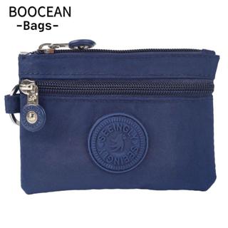 BOOCEAN Thẻ tín dụng Holoder, Ví đựng tiền xu chống mài mòn bằng vải Canvas, 2023 chống nước có vòng chìa khóa Ví đựng tiền Nam Nữ