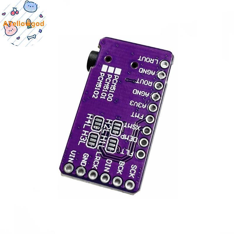 AYellowgod PCM5102A Giao diện Bộ giải mã DAC I2S GY-PCM5102 Mô-đun máy nghe nhạc I2S cho Raspberry P