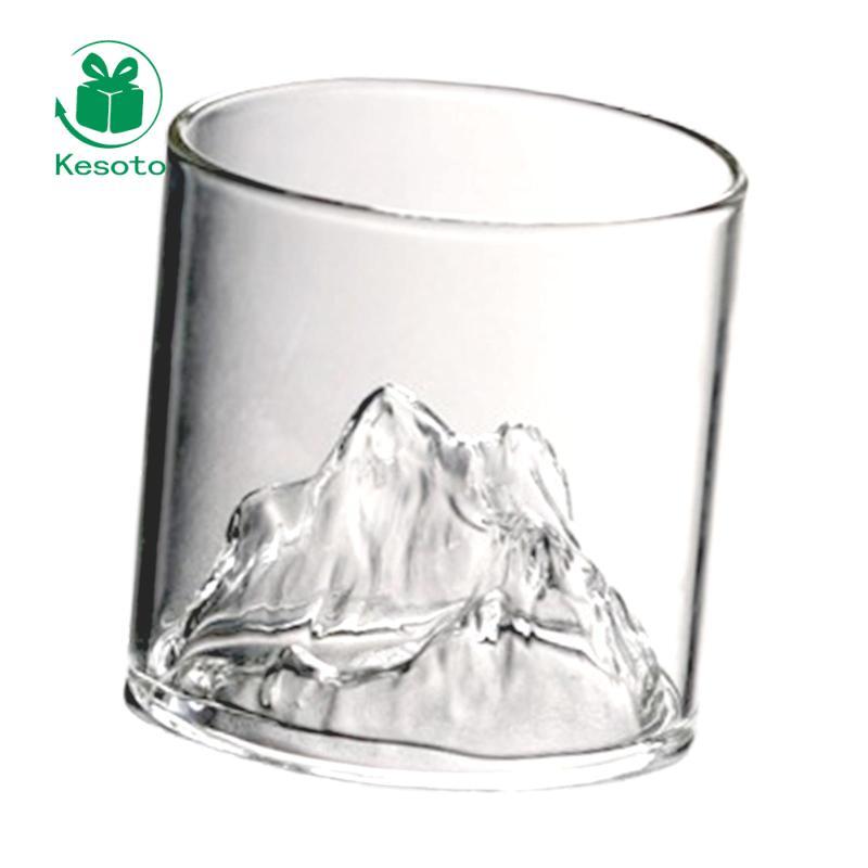 Kesoto Rượu Thủy Tinh Rum 6oz Thủy Tinh Bourbon Rượu Tumbler Bourbon Cocktail Đá Thủy Tinh Cho Vodka