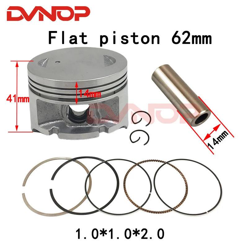 Bộ đệm vòng Piston xe máy cho SUZUKI EN125 EN125-2A EN125HU EN 125 2003-2009 125cc 150cc STD 57mm Lỗ