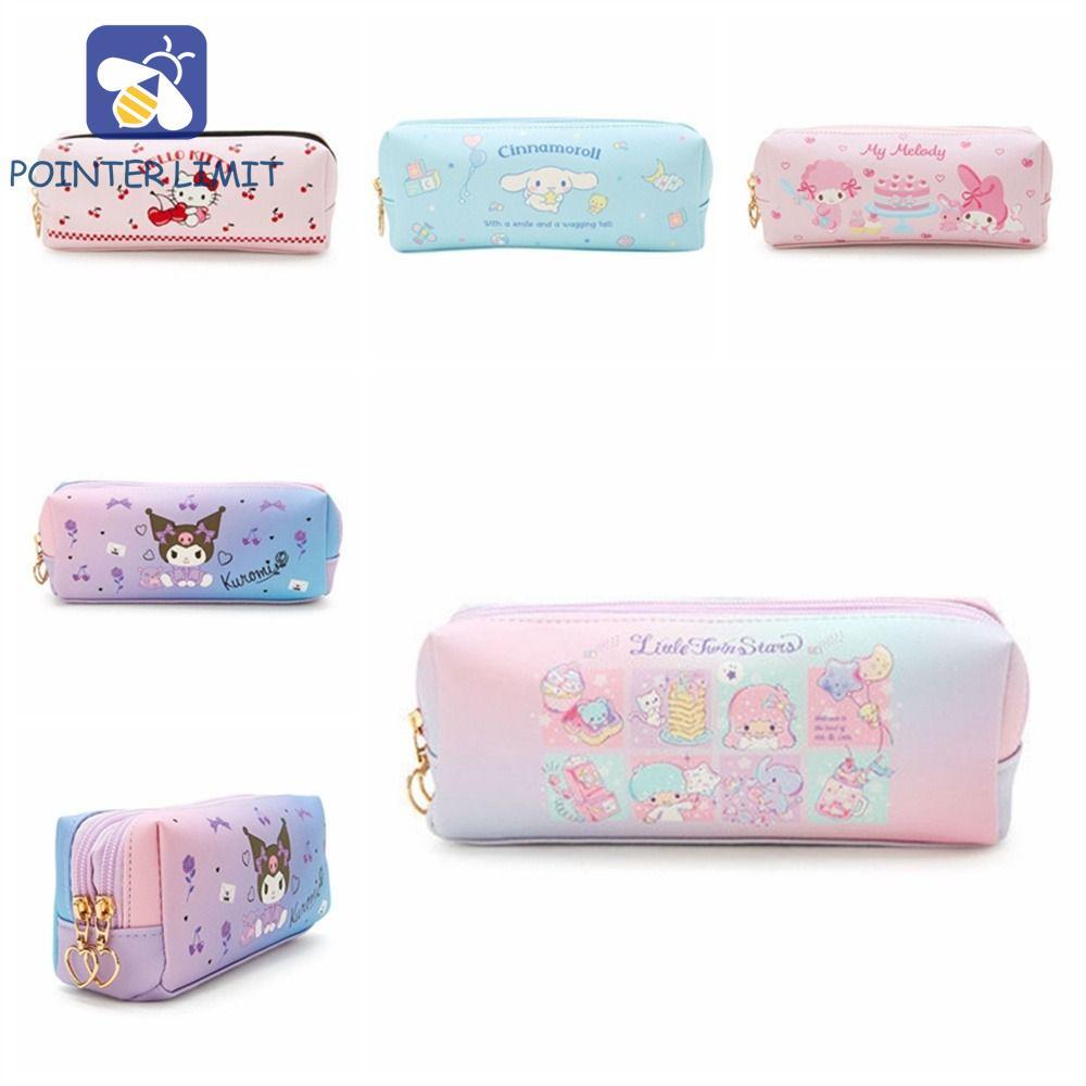 POTER LIMIT Cinnamoroll Hộp Văn Phòng Phẩm, Túi Đựng Bút Chì Kuromi Da PU KT Cat, Bé Trai Và Bé Gái 