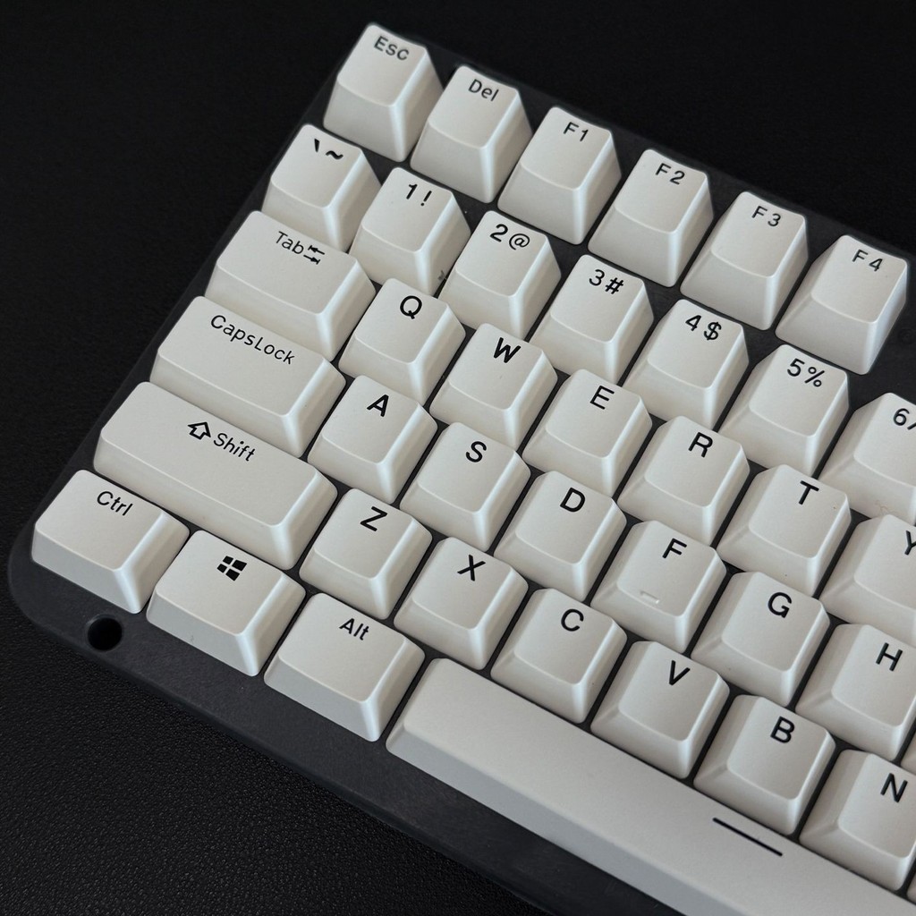 Nền Trắng Chữ Đen Bàn Phím Cơ Keycap Chiều Cao Chất Liệu PBT Opaque 111 Chiếc 87 / 104 / 61 Chữ Đen 