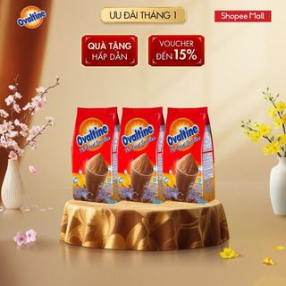  Combo 3  TÚI LỚN 1Kg  Gói Thức Uống Lúa Mạch Dạng Bột Vị Sô Cô La Ovaltine 1kg Túi 