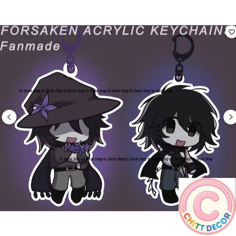 FORSAKEN PREORDERS fanmade acrylic keychains - chit