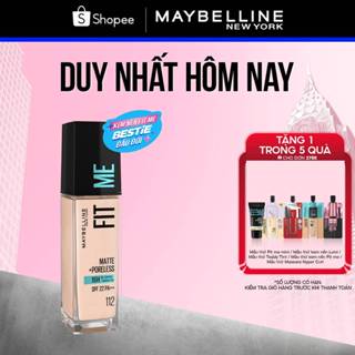  Kem Nền Mịn Nhẹ Kiềm Dầu 16H Fit Me Maybelline Matte + Poreless Liquid Foundation Dành Cho Da Dầu và Da Thường 30ml 