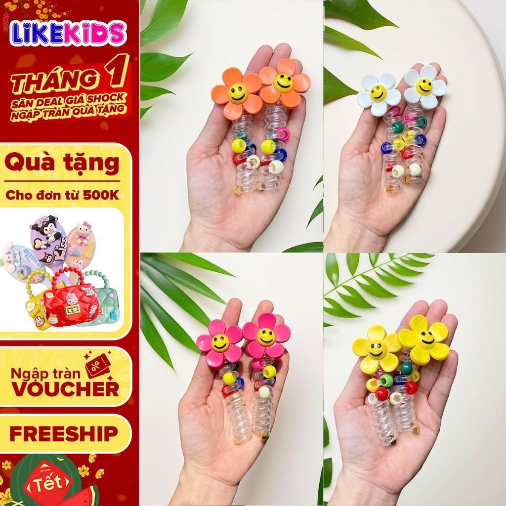 CỘT XOẮN lò xo hoạ tiết cute cho bé - LikeKids