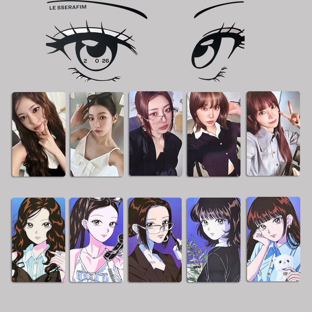 5 Chiếc 2026 MÙA KÍNH SPAGHETTI Photocards Khác Nhau WEVERSE TIÊU CHUẨN Album Lomo Cards SAKURA KIM 