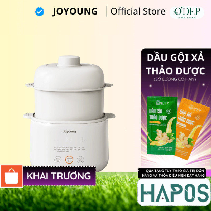 Nồi nấu chậm Joyoung JSC-107 (1L 1 thố sứ) / JSC-187 (1.8L 3 thố sứ) - HAPOS HSA