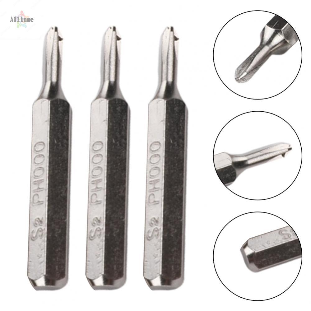【ANME】High Quality Screwdriver Bits Cross Screwdriver PH000 3 Pcs Magnetic Bits