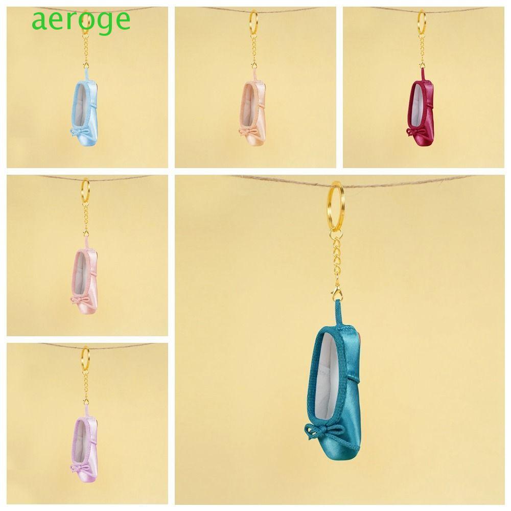 AEROGEM Mini Ballet Giày Móc Khóa, Satin Ba Lê Giày Hình Mũi Nhọn Giày Móc Khóa, Phụ Kiện Mũi Nhọn G