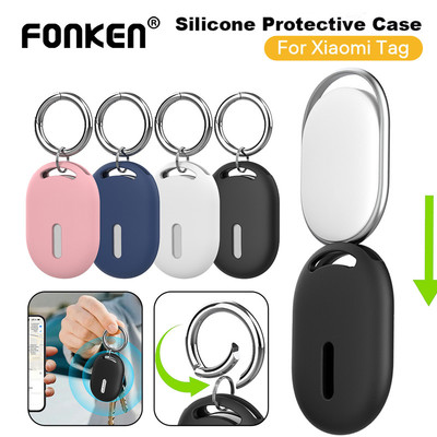 Ốp Bảo Vệ Silicon Fonken Cho Xiaomi Tag Chống Rơi Vỏ Mềm Có Móc Khóa Phụ Kiện