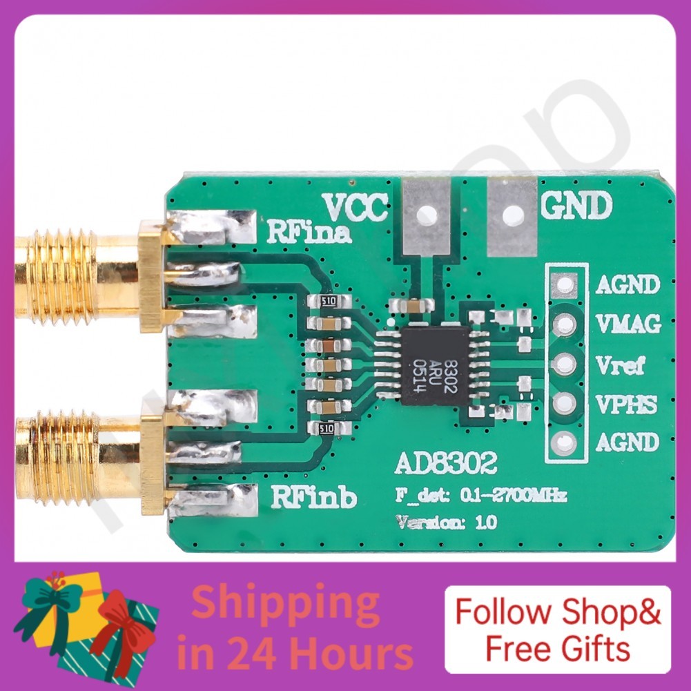 Iuxishop AD8302 Máy dò logarit Mô-đun nguồn tín hiệu RF để phát hiện