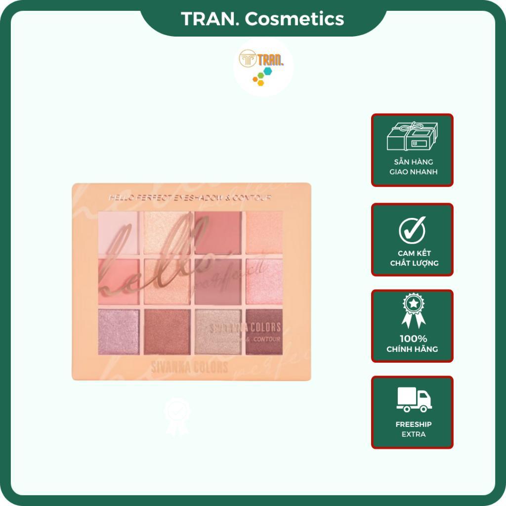 Phấn Mắt Sivanna, Phấn Sivanna HF178 Màu 03 Kết Hợp Giữa Bảng Phấn Mắt Và Má Hồng 2in1 Tiện Lợi - TR