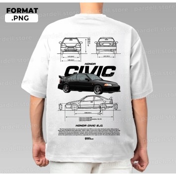 Áo thun Honda Civic Ej1 Fast and Furious