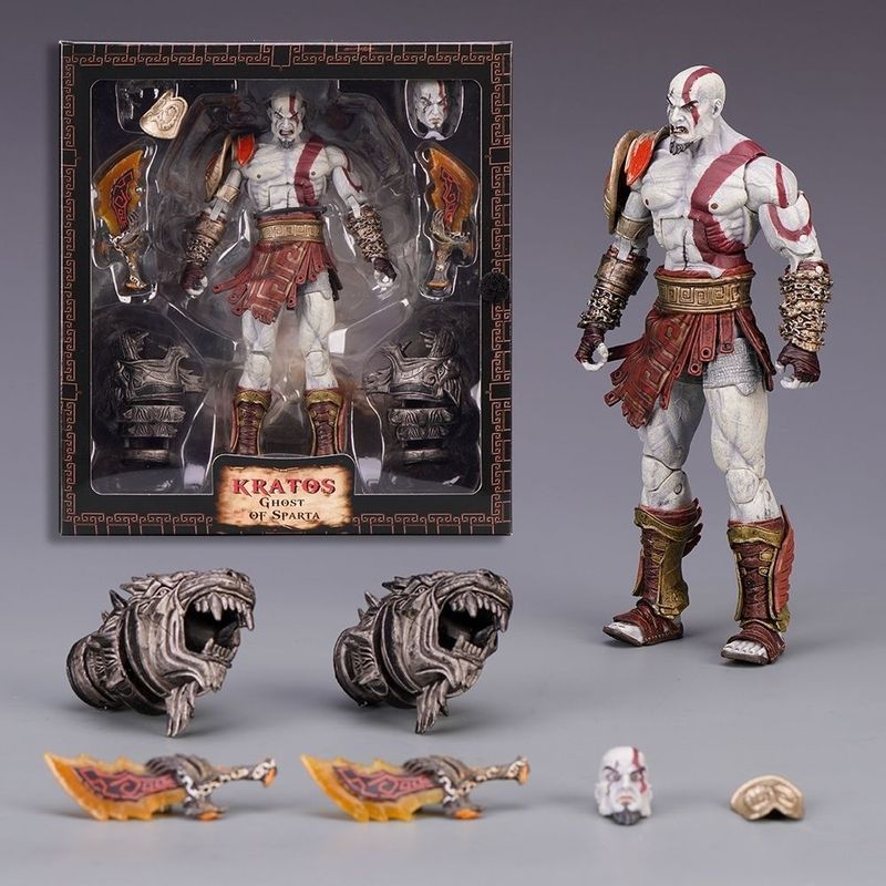 God of War 3 Ultimate Kratos Kratos Kratos đóng hộp Phiên bản cao cấp có thể di chuyển được Model C