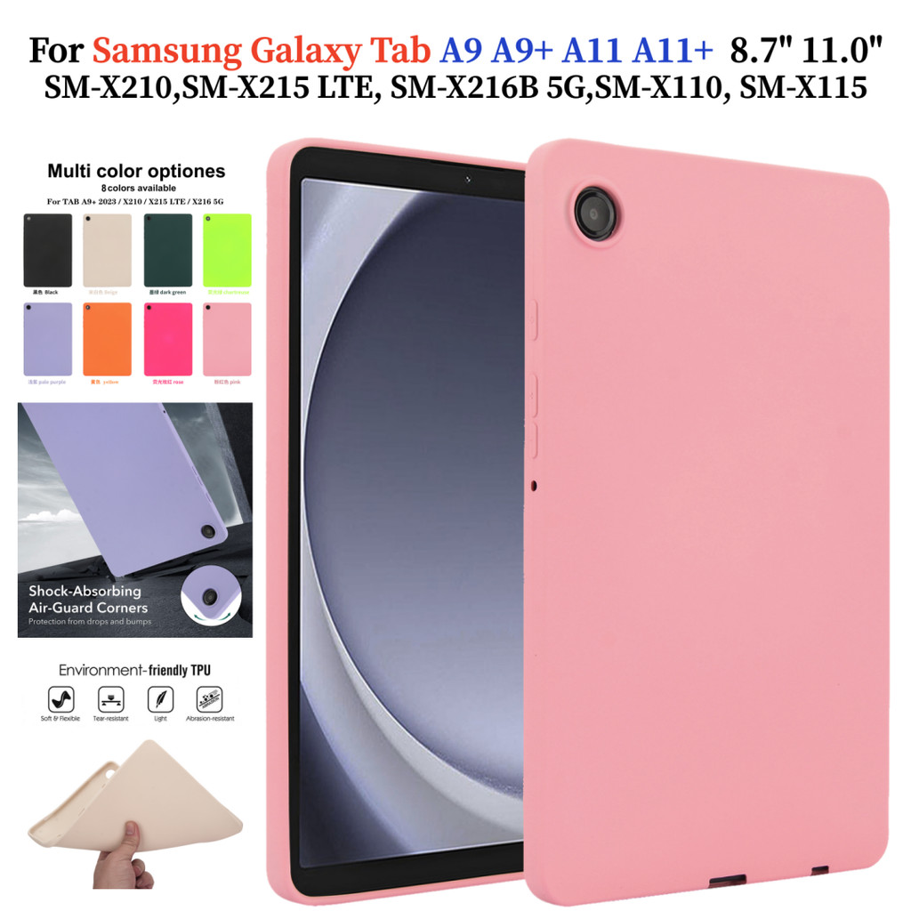 Dành Cho Samsung Galaxy Tab A9 A11 8.7 inch 2025 WiFi LTE Tab A9 + A11 + Plus 11.0 "Vỏ Màu Trơn SM-X