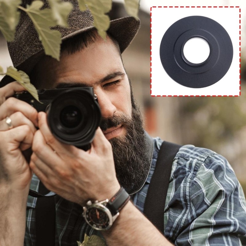 17mm Threaded Lens Adapter Collar Precise Machined Aluminum For Filters